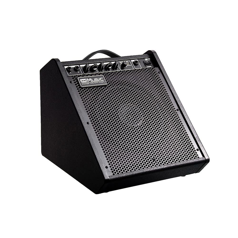 쿨뮤직 일렉트릭 드럼 AMP 100와트 전자 앰프 DM100 키보드 스피커, 무선 오디오 연결, 3밴드 EQ 및 DI 아웃 블랙 포함 - 상세 이미지 2