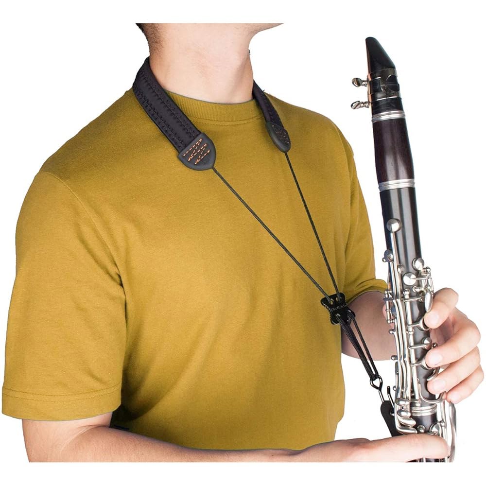 프로텍 클라리넷 넥 스트랩, 20 u201D 길이(모델 NCS3), 블랙, 레귤러 Clarinet Neck Strap - 상품 이미지