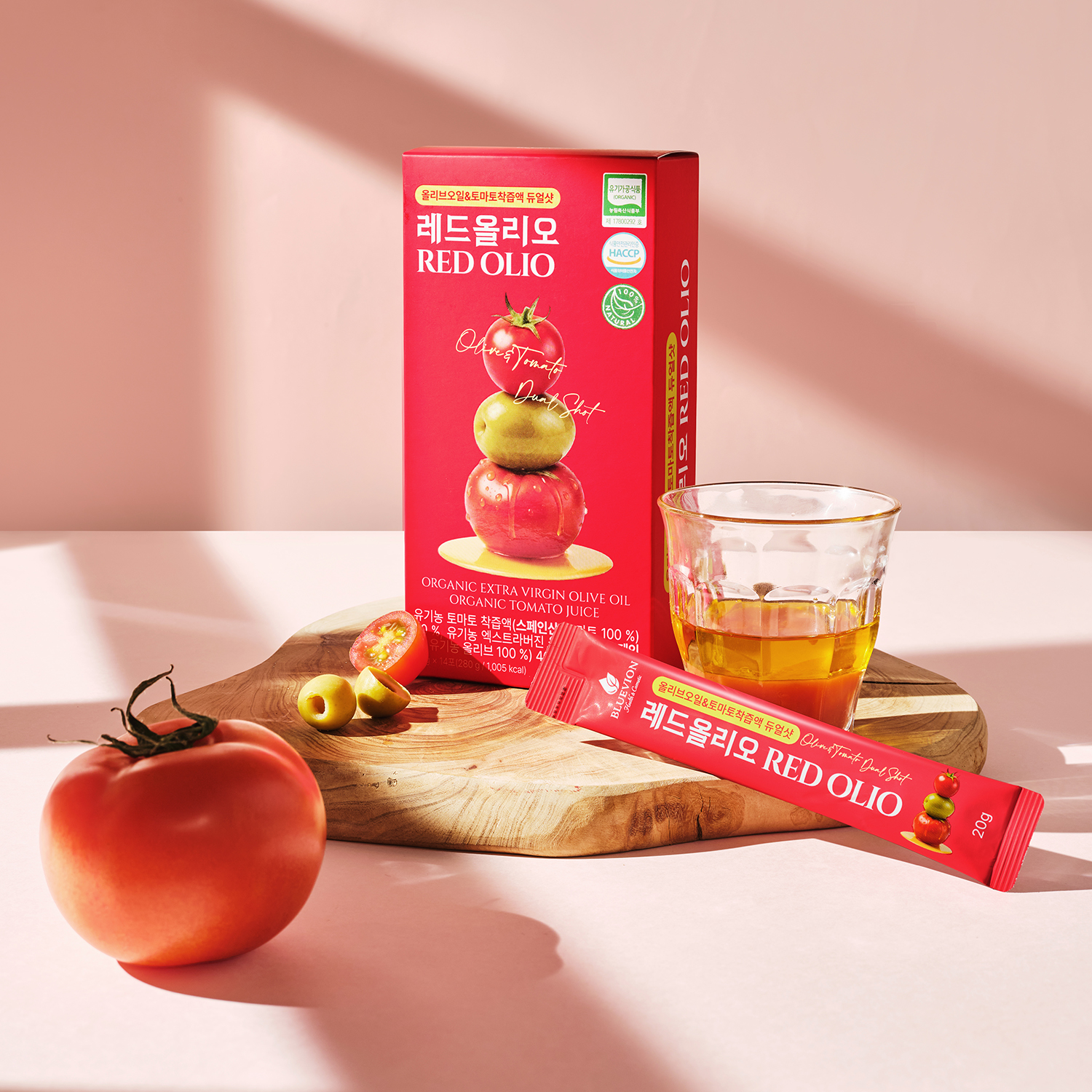 올리브오일 스틱 토마토즙 유기농 엑스트라버진 올리브 레드올리오 14포, 2개 - 상세 이미지 5