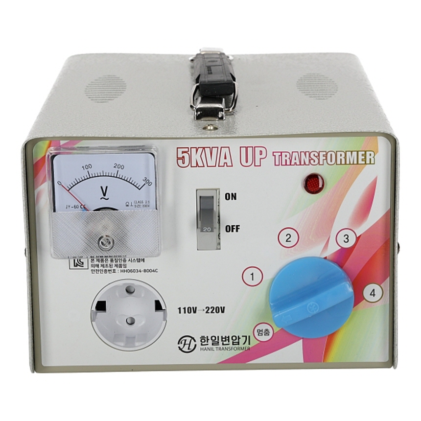 가정용 소형 변압기 HI-5KVA 5000VA 110V~220V 승압 트랜스 한일트랜스 - 상세 이미지 3