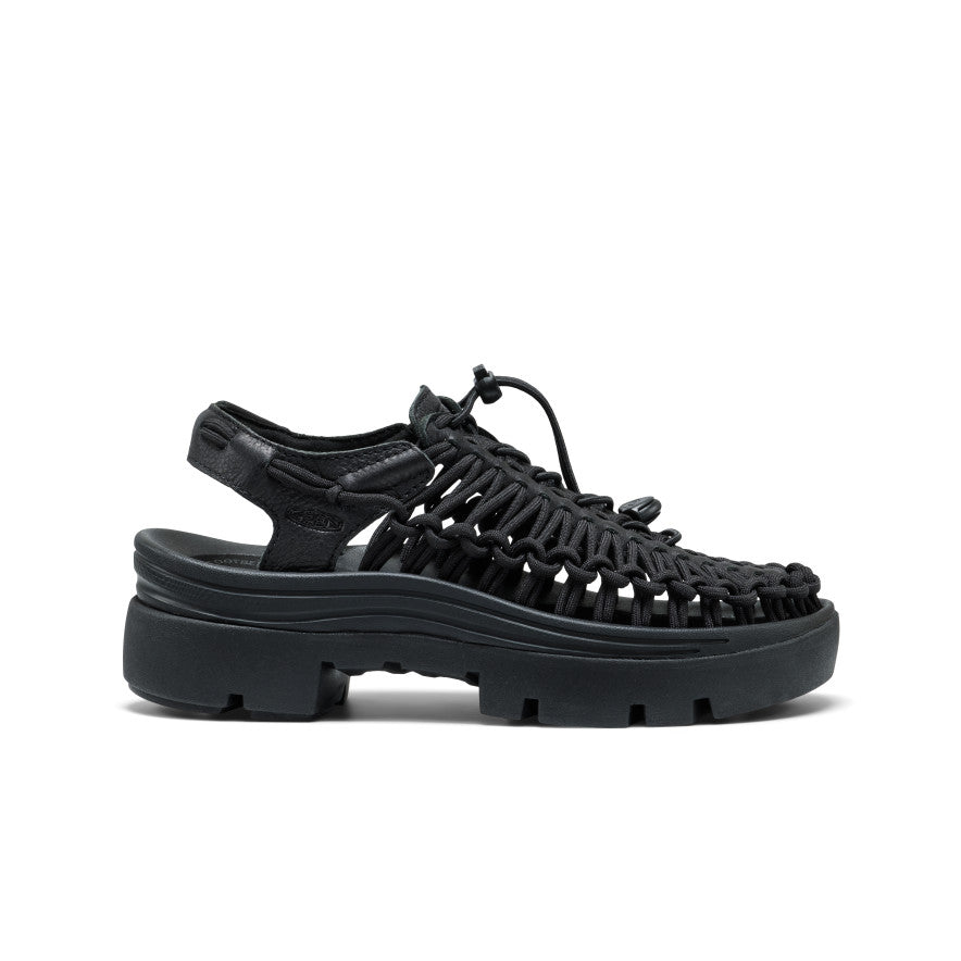 킨 KEEN 유니크 PLT 플랫폼 스트랩 샌들 스니커즈 운동화 슬리퍼 블랙, 250 이미지 7
