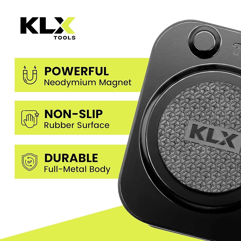 KLX 공구 - 자석 홀더 나사, 못, 드릴 비트, 해머, 소켓, 플라이어, 나사 드라이버, 트롤, 렌치 또는 기타 공구를 위한 강력한 클립형 벨트 홀스터 - 상세 이미지 3
