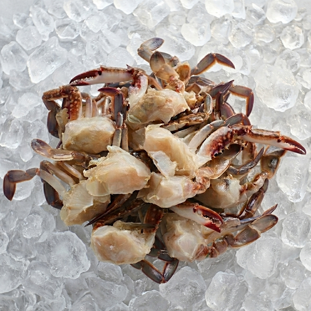 냉동 절단꽃게 450g 3팩 급냉 손질꽃게 절단게 해물탕 찜 간장게장 - 상품 이미지
