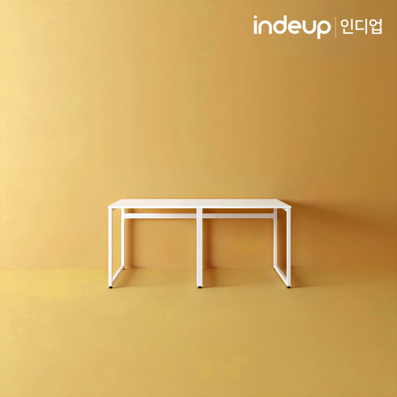 인디업 1600 2인용 책상 컴퓨터책상 학생 부부 와이드 대형 철제 - 메인 이미지