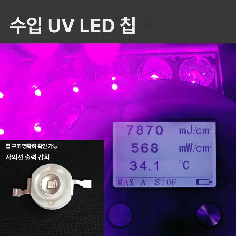 LED UV 경화기 휴대용 젤네일 램프 그린오일 잉크용 기본 40 LED 70W (365nm) - 상세 이미지 4