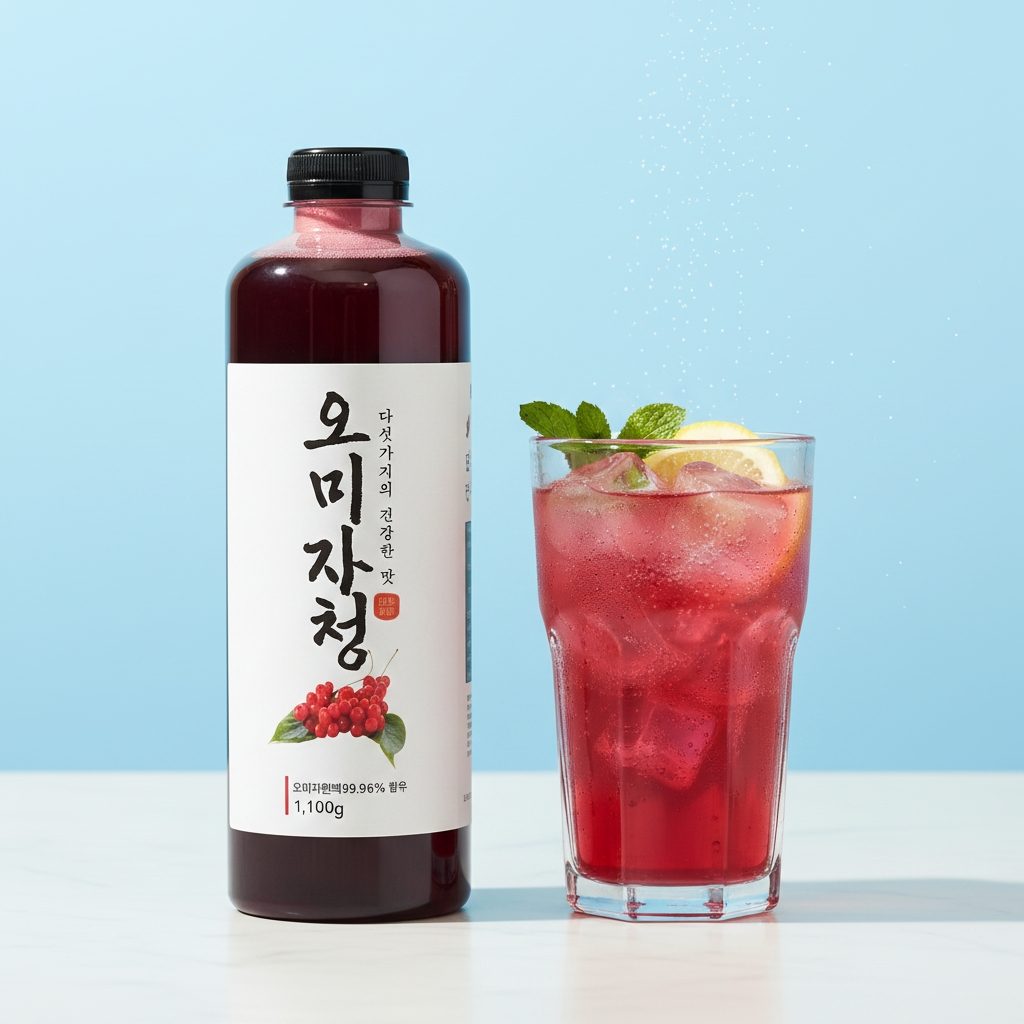 문경 오미자청 국내산 오미자 엑기스 진한 원액 1100g, 8개 - 상세 이미지 5