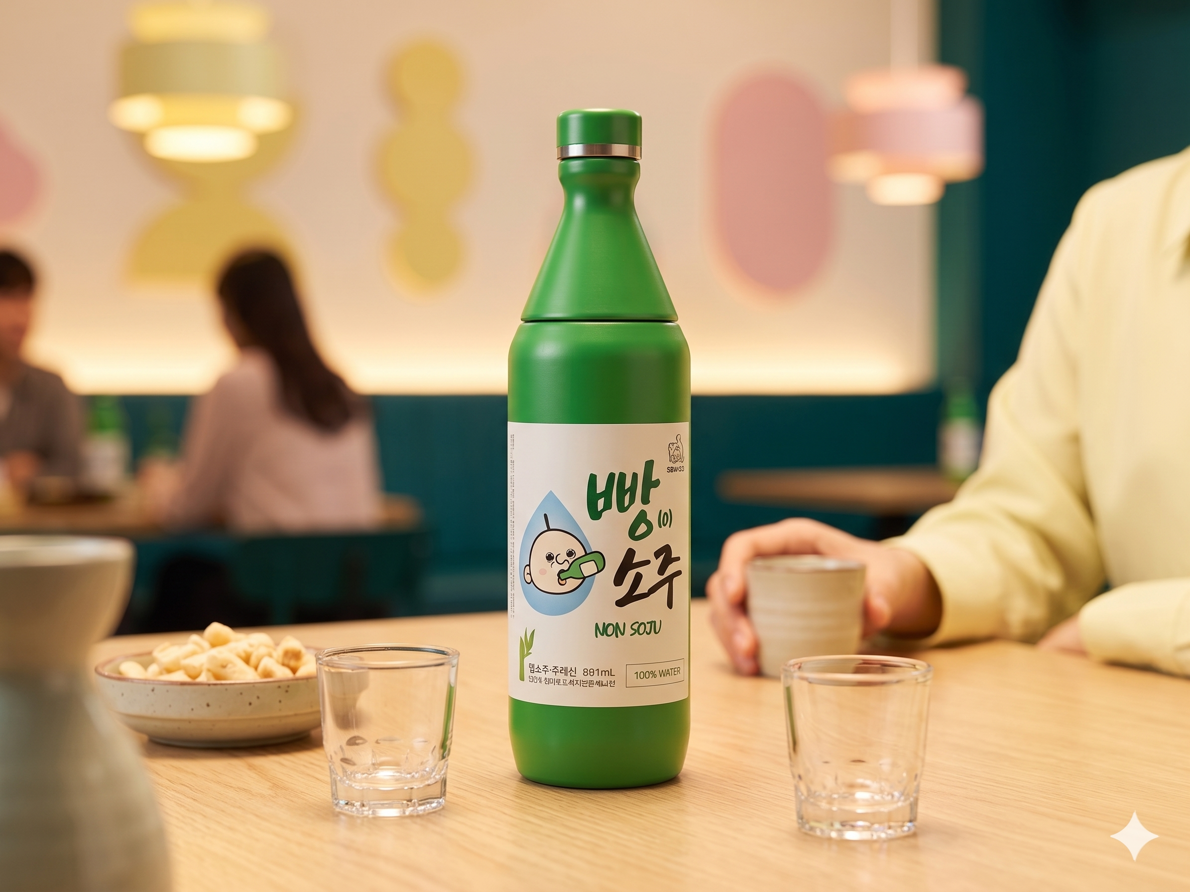 빵빵이 굿즈 소주모양 스텐텀블러 캐릭터 대용량 보온 보냉 591ml, 1개 - 상세 이미지 3