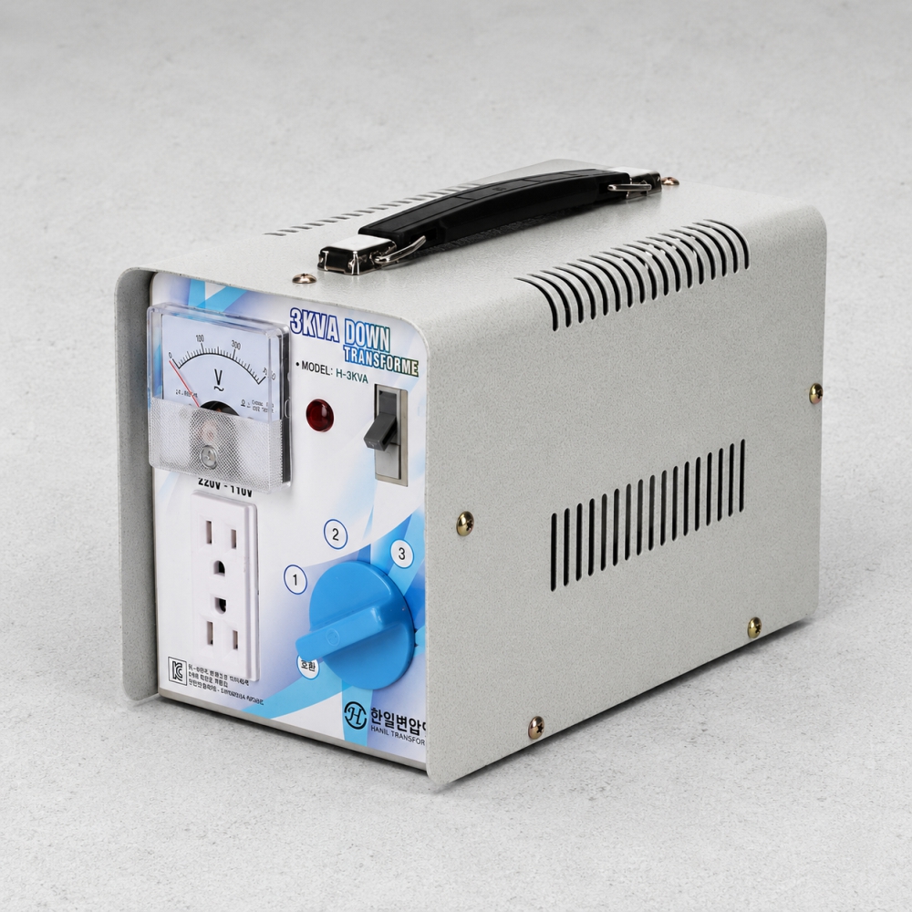 가정용 소형 변압기 HI-3KVA 3000VA 220V~110V 다운 트랜스 한일트랜스 - 상품 이미지