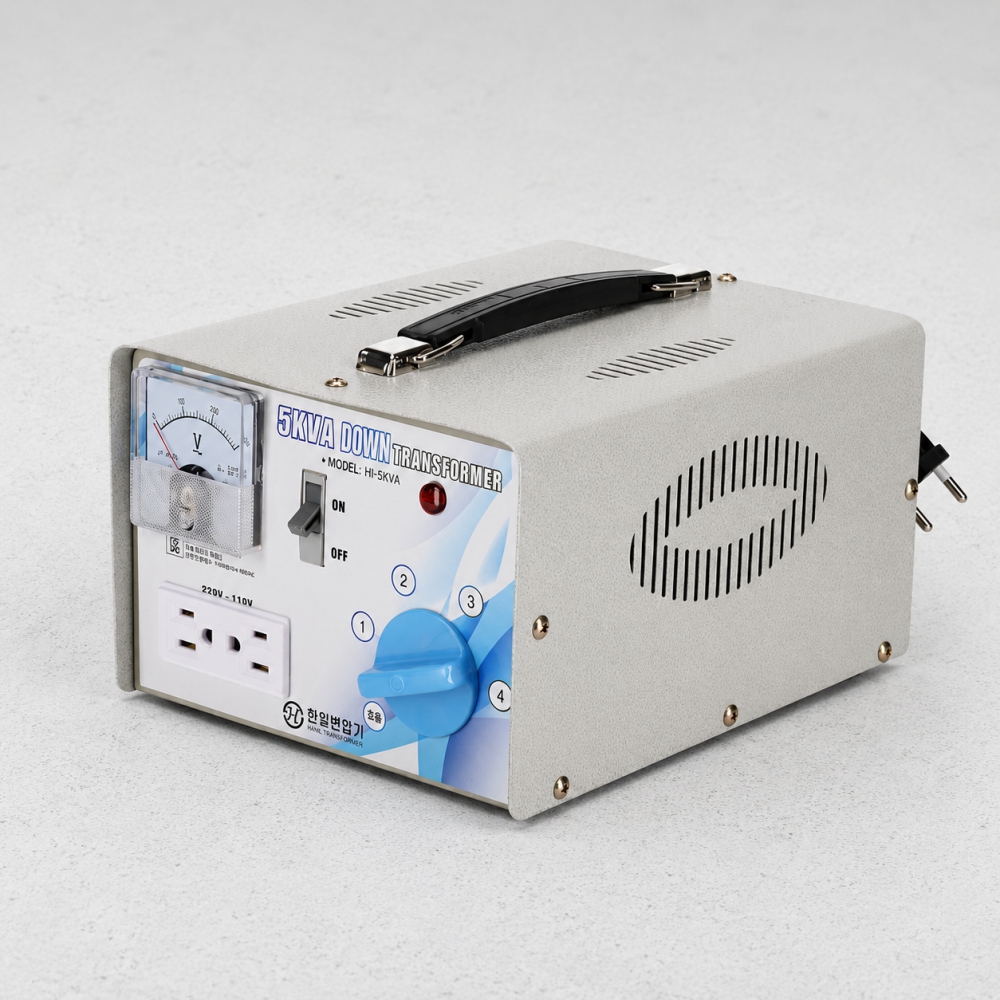 가정용 소형 변압기 HI-5KVA 5000VA 220V~110V 다운 트랜스 한일트랜스 - 상품 이미지
