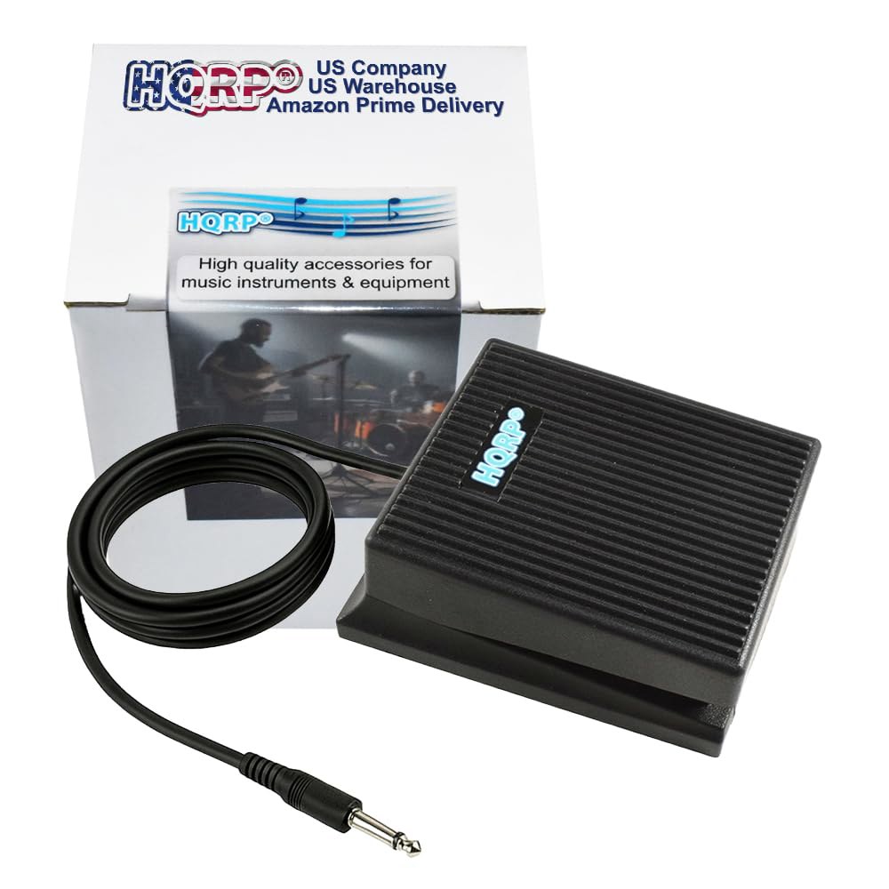 알레시스 SR-16 SR-18 롤랜드 CR-1000 드럼 머신 DP-2 댐퍼 지속 페달과 호환되는 HQRP 풋 스위치 - 상세 이미지 2