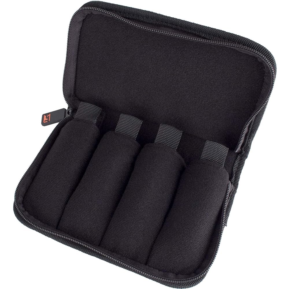 프로텍 트럼펫 / 스몰 브라스 멀티(4피스) 나일론 마우스피스 파우치 지퍼 잠금, 모델 A221ZIP Black Pouch - 상세 이미지 2