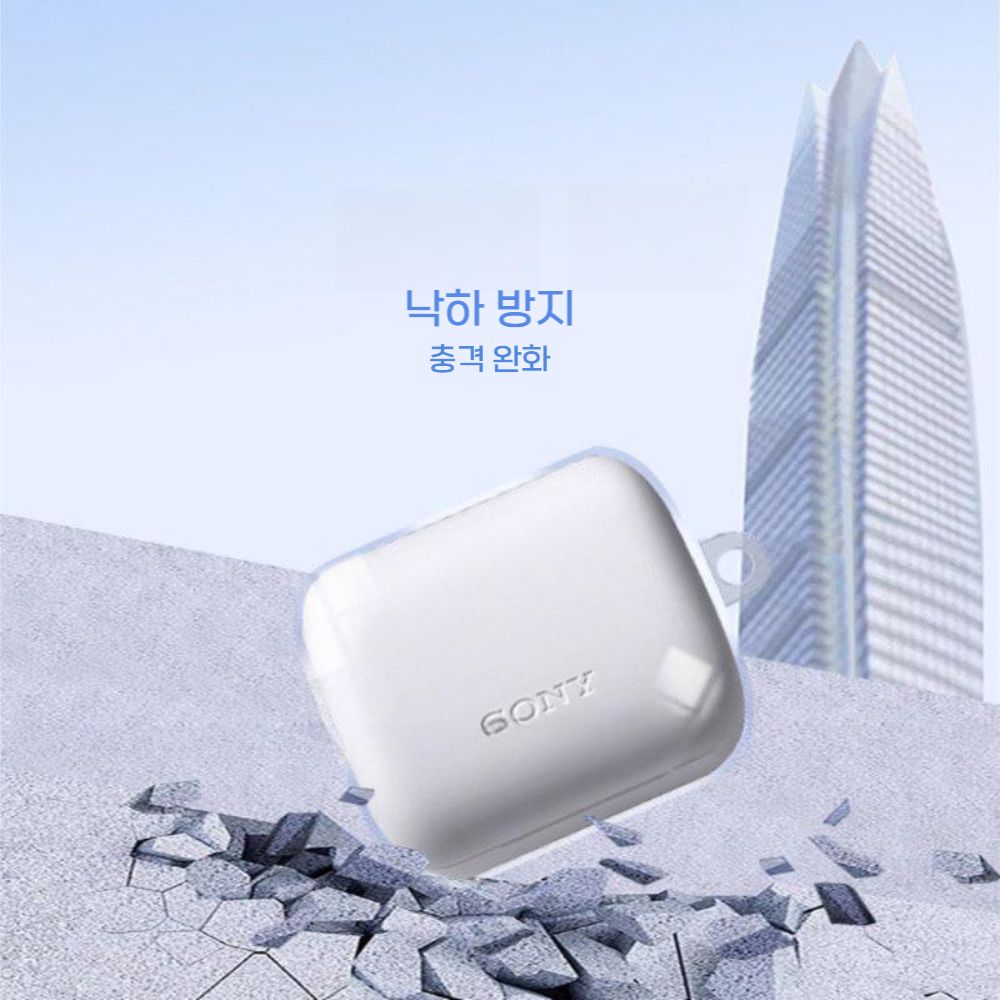 소니 인존 버즈 이어폰 케이스 WF-G700N 무선 블루투스 이어폰 투명 커버 - 상세 이미지 3