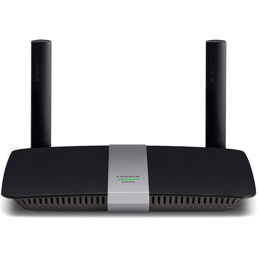 Linksys EA6350 가정용 듀얼 밴드 Wi-Fi 라우터(AC1200 고속 무선 라우터), 블랙 1 N750 - 상품 이미지