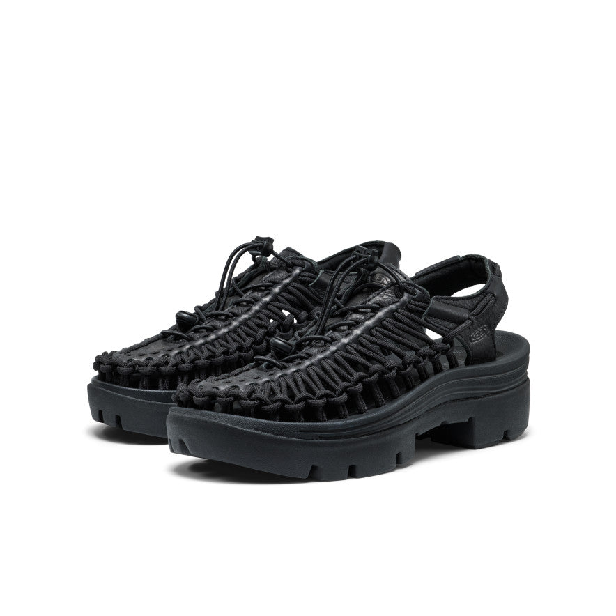 킨 KEEN 유니크 PLT 플랫폼 스트랩 샌들 스니커즈 운동화 슬리퍼 블랙, 250 이미지 6