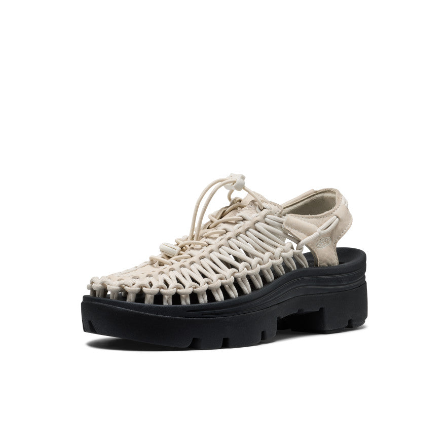 킨 KEEN 유니크 PLT 플랫폼 스트랩 샌들 스니커즈 운동화 슬리퍼 화이트, 230 이미지 6