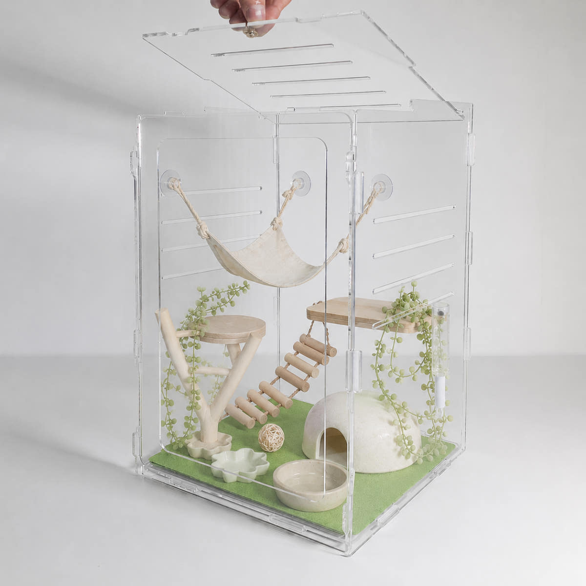 도마뱀 사육장 크레스티드 게코 아크릴 케이지 20x20x30 가격 비교 아트센 도마뱀 사육장 크레스티드 게코 아크릴 케이지 20x20x30