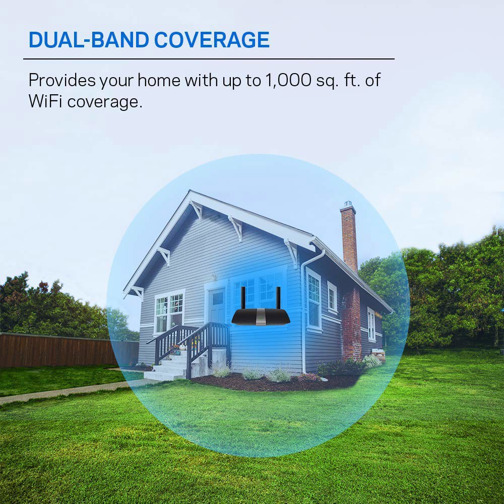 Linksys EA6350 가정용 듀얼 밴드 Wi-Fi 라우터(AC1200 고속 무선 라우터), 블랙 1 N750 - 상세 이미지 3
