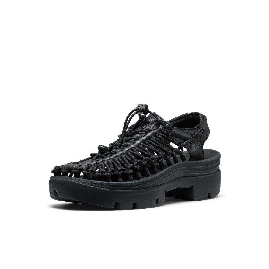 킨 KEEN 유니크 PLT 플랫폼 스트랩 샌들 스니커즈 운동화 슬리퍼 블랙, 250 - 상세 이미지 5