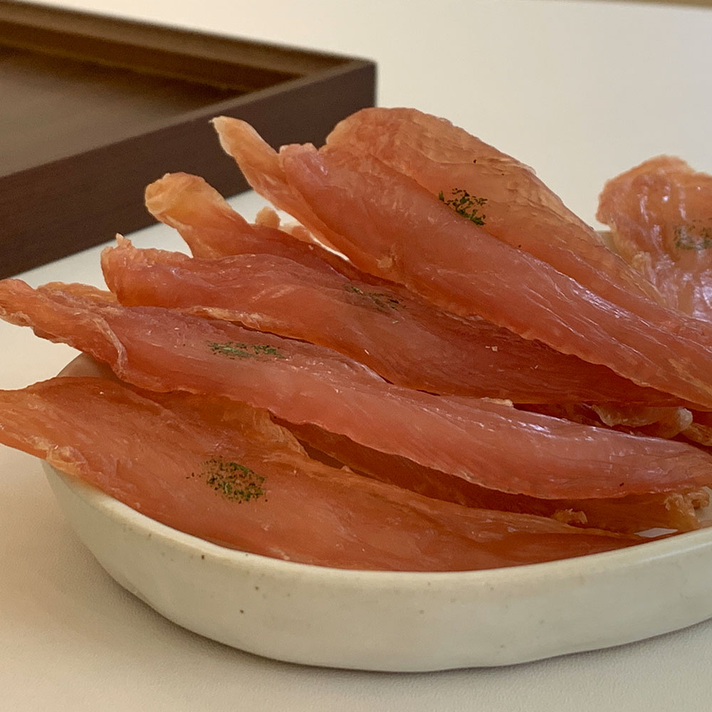 뽀뽀솜 강아지 수제간식 반건조 닭안심 육포 노령견 알러지 간식 닭안심져키 - 상세 이미지 3