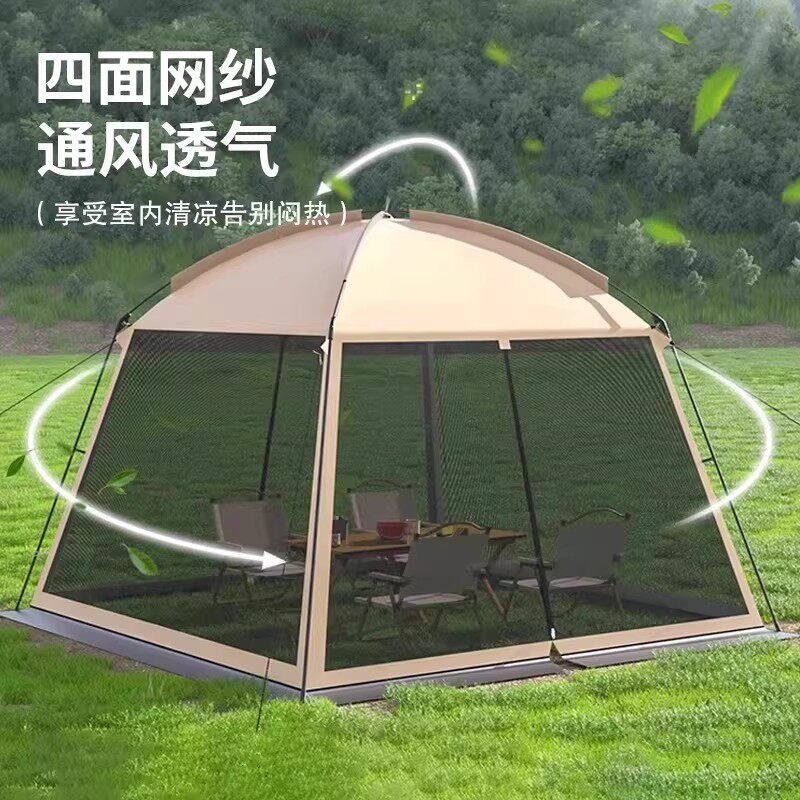 베이지색 이어닝 천막 차광막 차광망 창고 자외선 차양막 메쉬그늘막 식물 스카이어닝 캐노피 - 상세 이미지 3