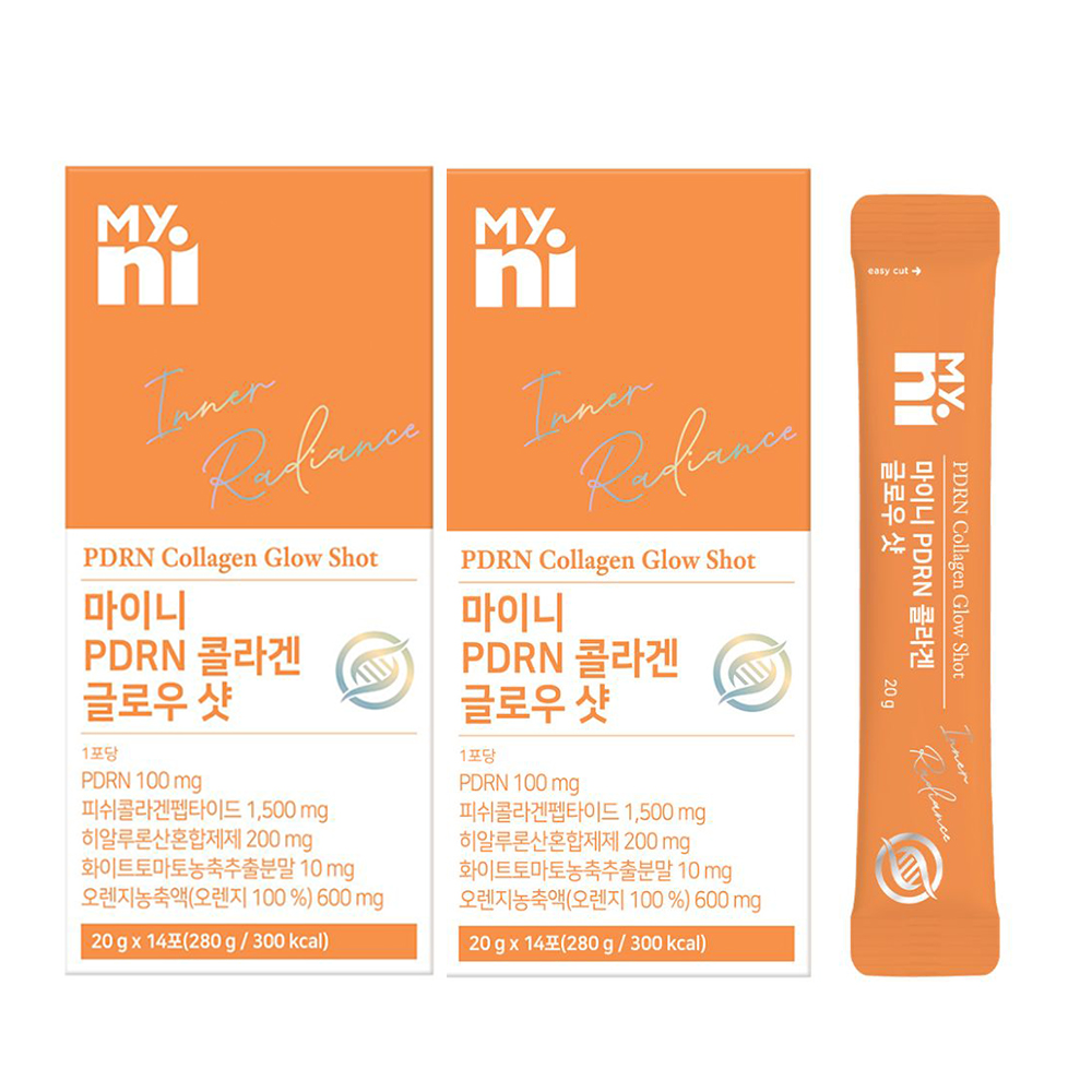 마이니 PDRN 콜라겐 글로우샷 14포 2개 - 상품 이미지