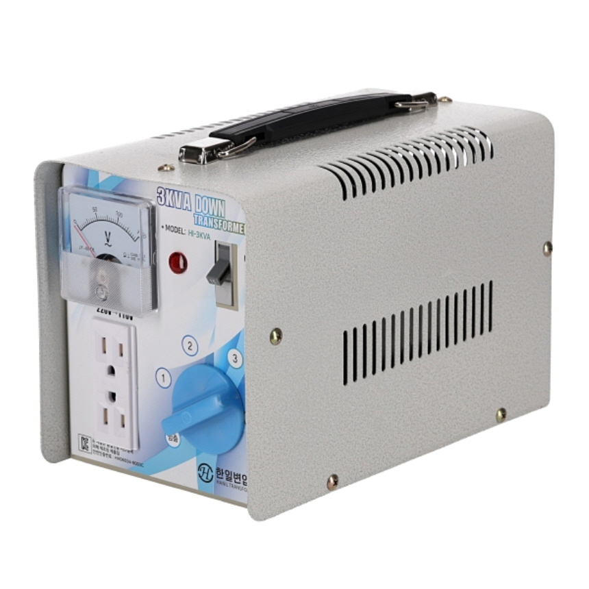 가정용 소형 변압기 HI-3KVA 3000VA 220V~110V 다운 트랜스 한일트랜스 - 상세 이미지 2