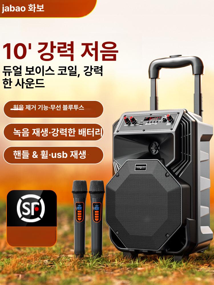 무선 블루투스 휴대용 대용량 마이크 야외 가정용 10 인치 플래그십 + 16G B USB - 상세 이미지 2