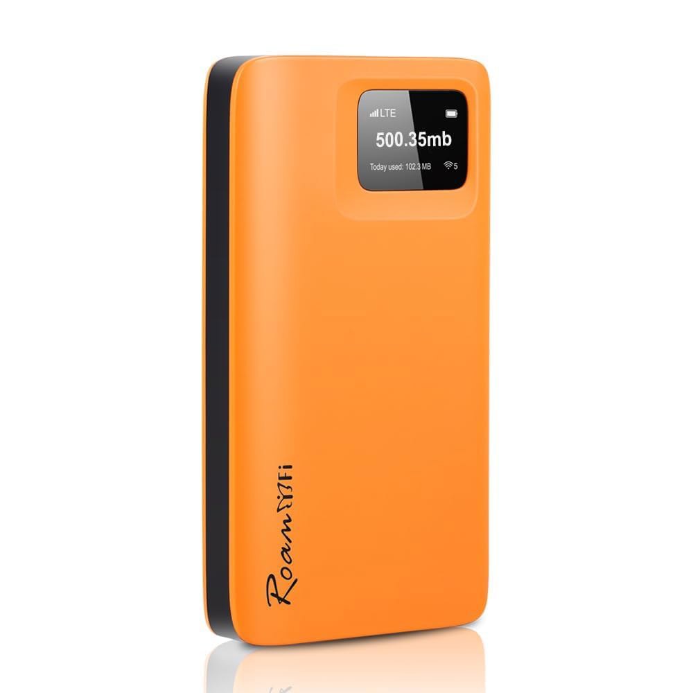로밍 WiFi 4G LTE 핫스팟 라우터, 해외 여행용 휴대용 모바일 장치, 포켓 노심 카드, 10개 디바이스 연결, 10GB 로컬 데이터 포함, 170개국 이상 커버리지 - 상품 이미지