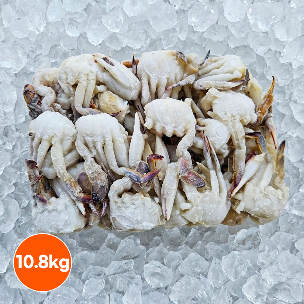 냉동 절단꽃게 10.8kg 급냉 손질꽃게 절단게 해물탕용 - 상품 이미지