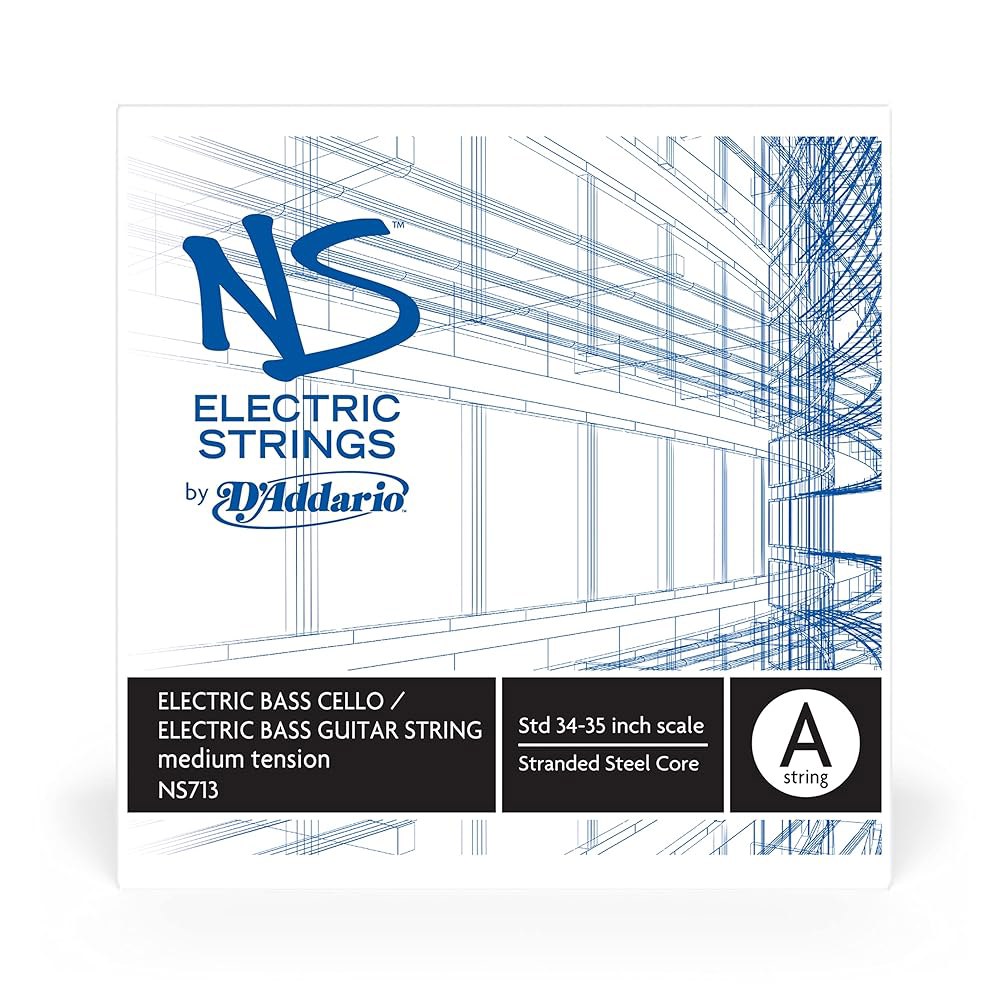 다다시오 NS 일렉트릭 베이스 /첼로 싱글 A 스트링, 4/4 스케일, 미디엄 텐션 D String - 상세 이미지 2