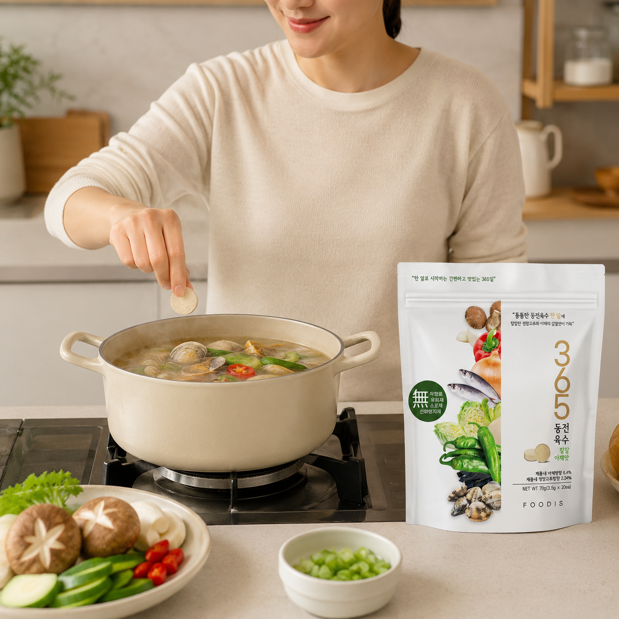 365 동전육수 진한 대게맛 조미료 20p, 70g, 2개 - 상세 이미지 4