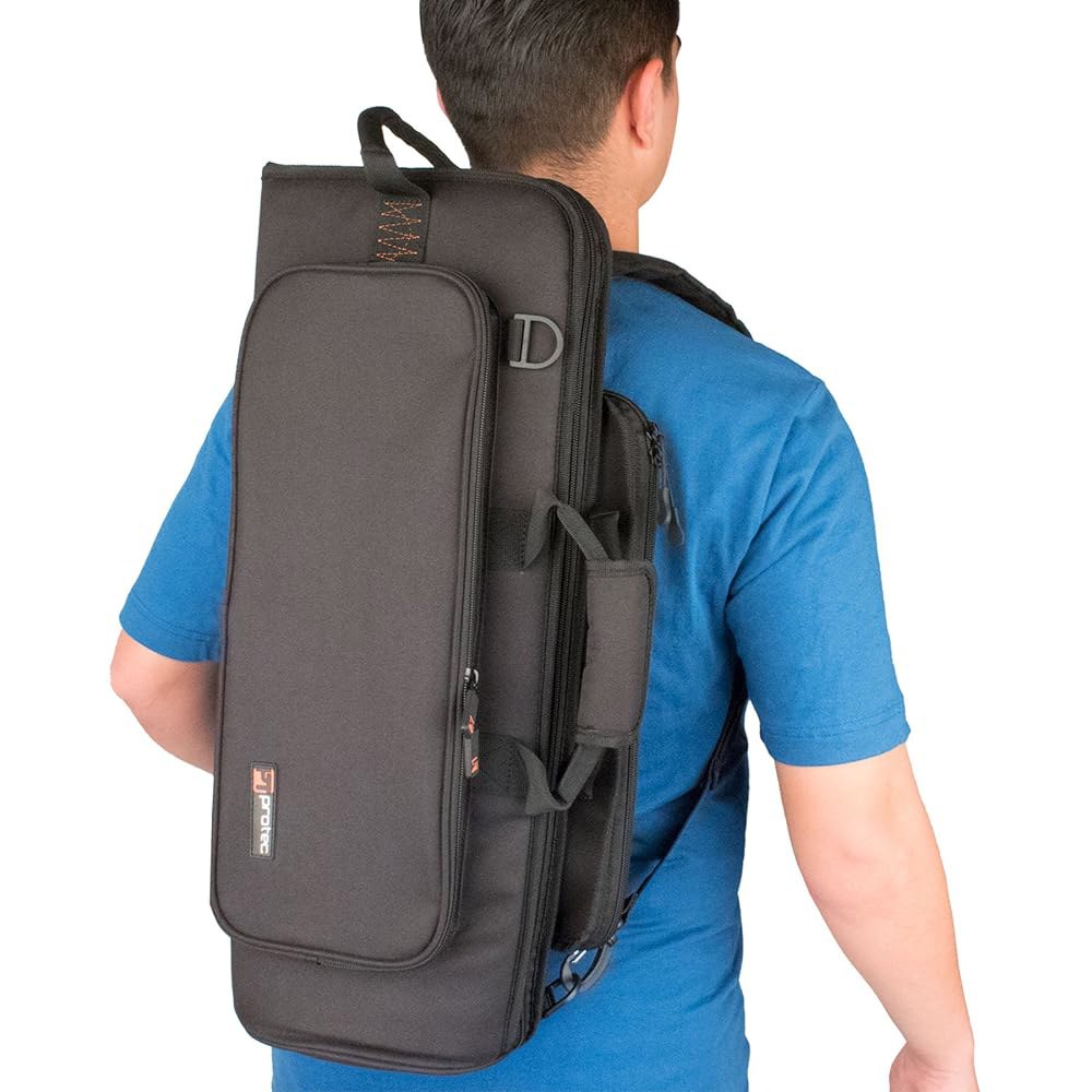 시트 음악 및 음소거 저장 포켓이 있는 Protec Explorer 시리즈 트럼펫 백, 모델 C238X et - 상세 이미지 2