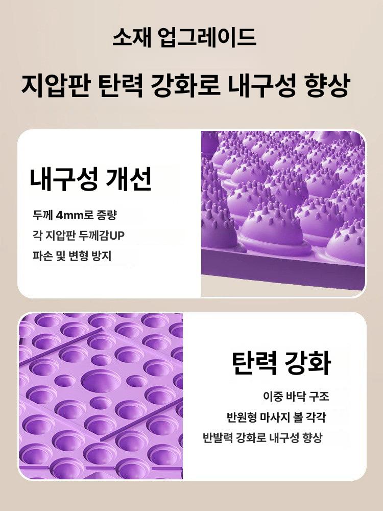 올렌토 지압스탭퍼 가정용 유산소 지압 다이어트 표준 38cm 로즈퍼플 - 상세 이미지 4
