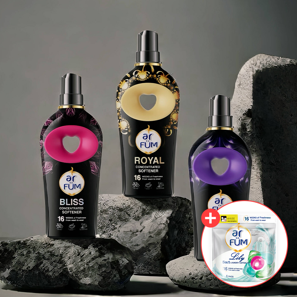 아로퓸 느와르 시크릿 가든 섬유유연제 900ml x3 (로얄+블리스+아이리스)