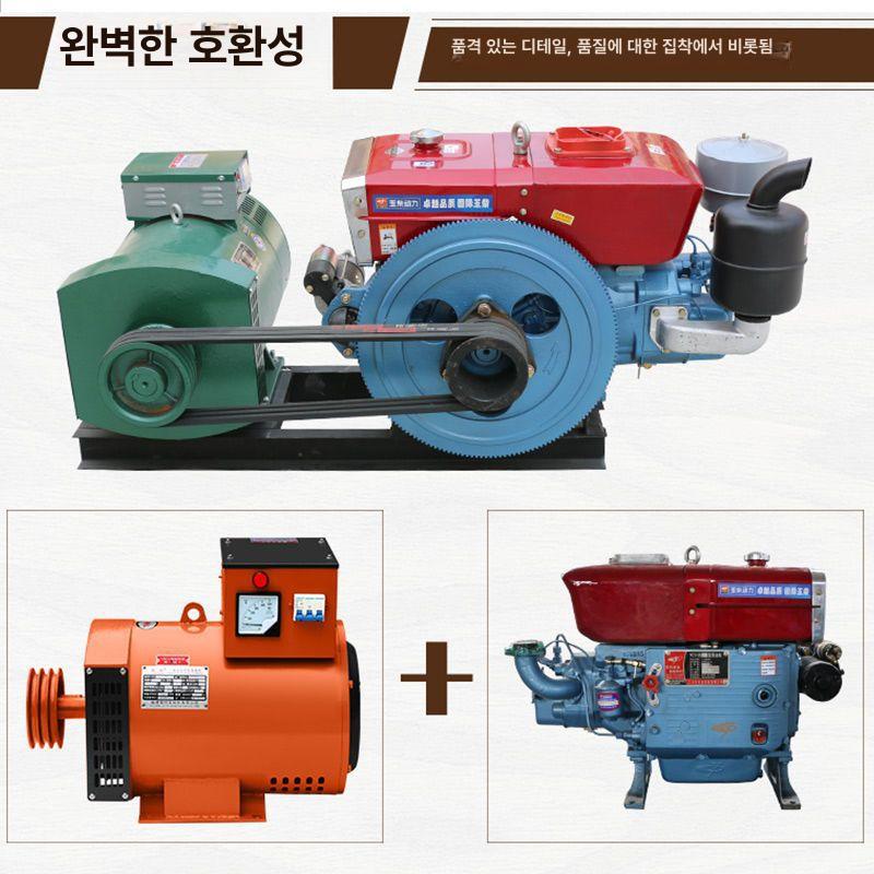 디젤 단상 삼상 동선 휴대용 10KW 단상 220 V 케이스 포함 - 상세 이미지 5