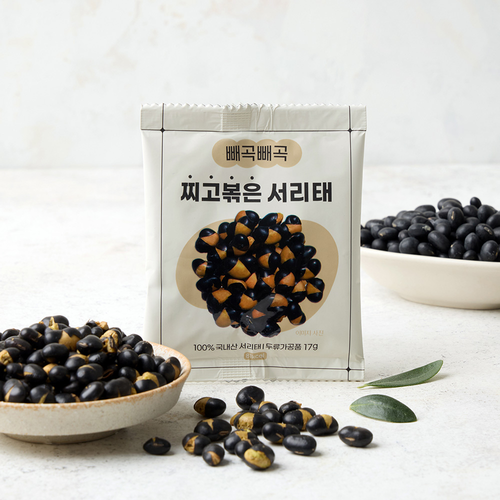 모닝팜 빼곡빼곡 찌고 볶은 국산 서리태 17g 30개입