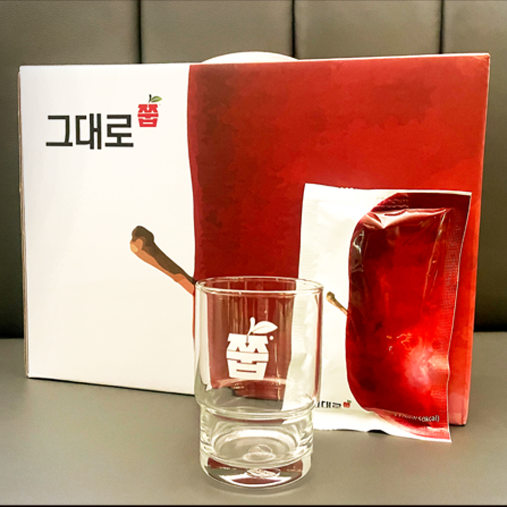 (NEW) 그대로 쭙 국산 사과즙 원물 100% NFC착즙 일반파우치 프리미엄 패키징 110ml 30포 - 메인 이미지