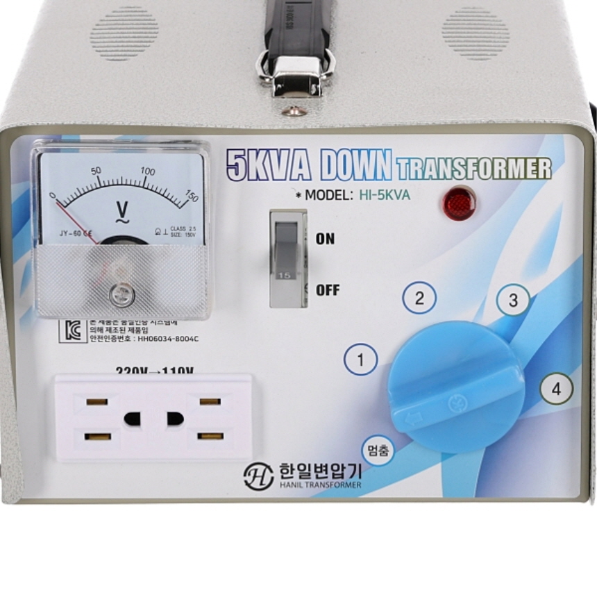 가정용 소형 변압기 HI-5KVA 5000VA 220V~110V 다운 트랜스 한일트랜스 - 상세 이미지 3