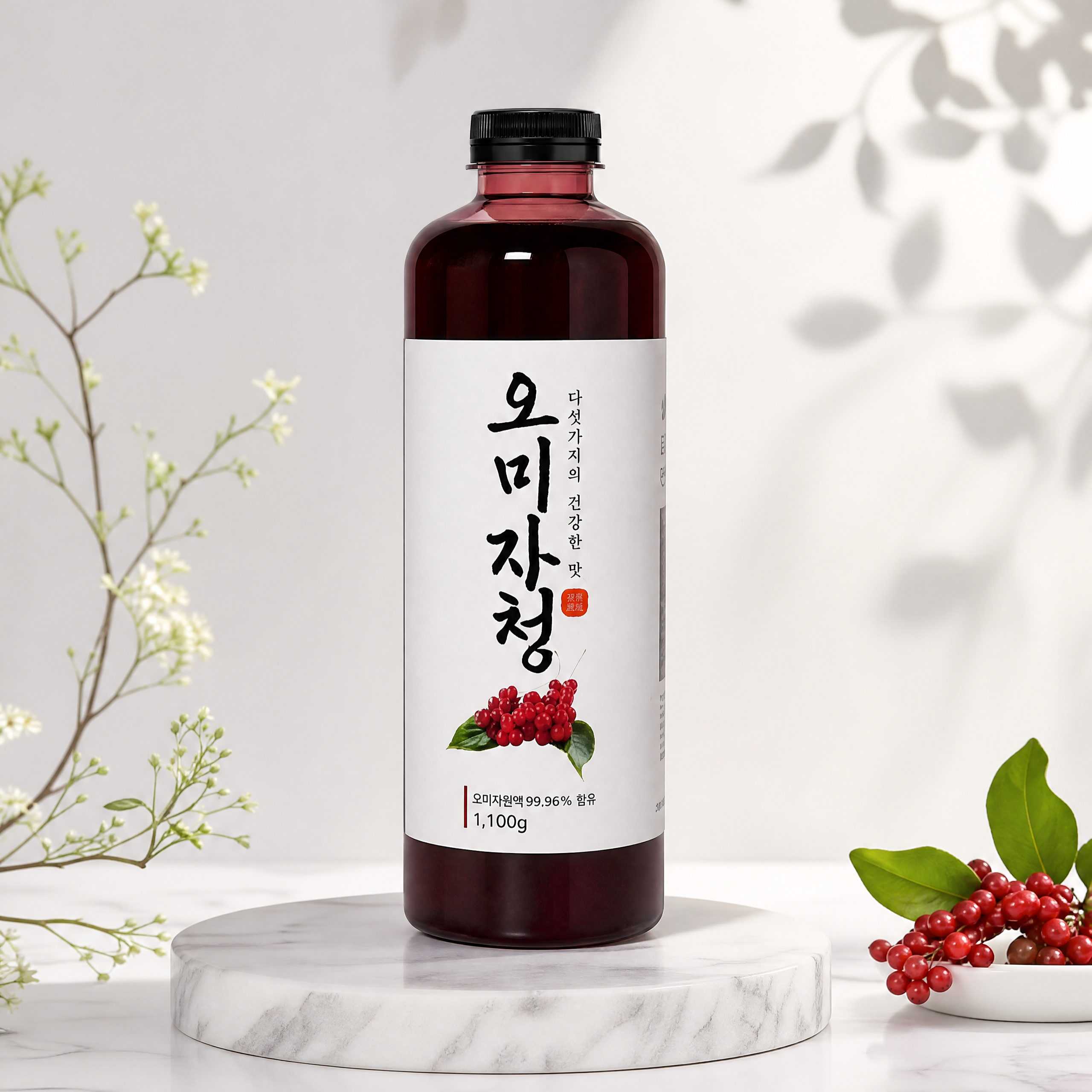 문경 오미자청 국내산 오미자 엑기스 진한 원액 1100g, 10개 - 상세 이미지 4