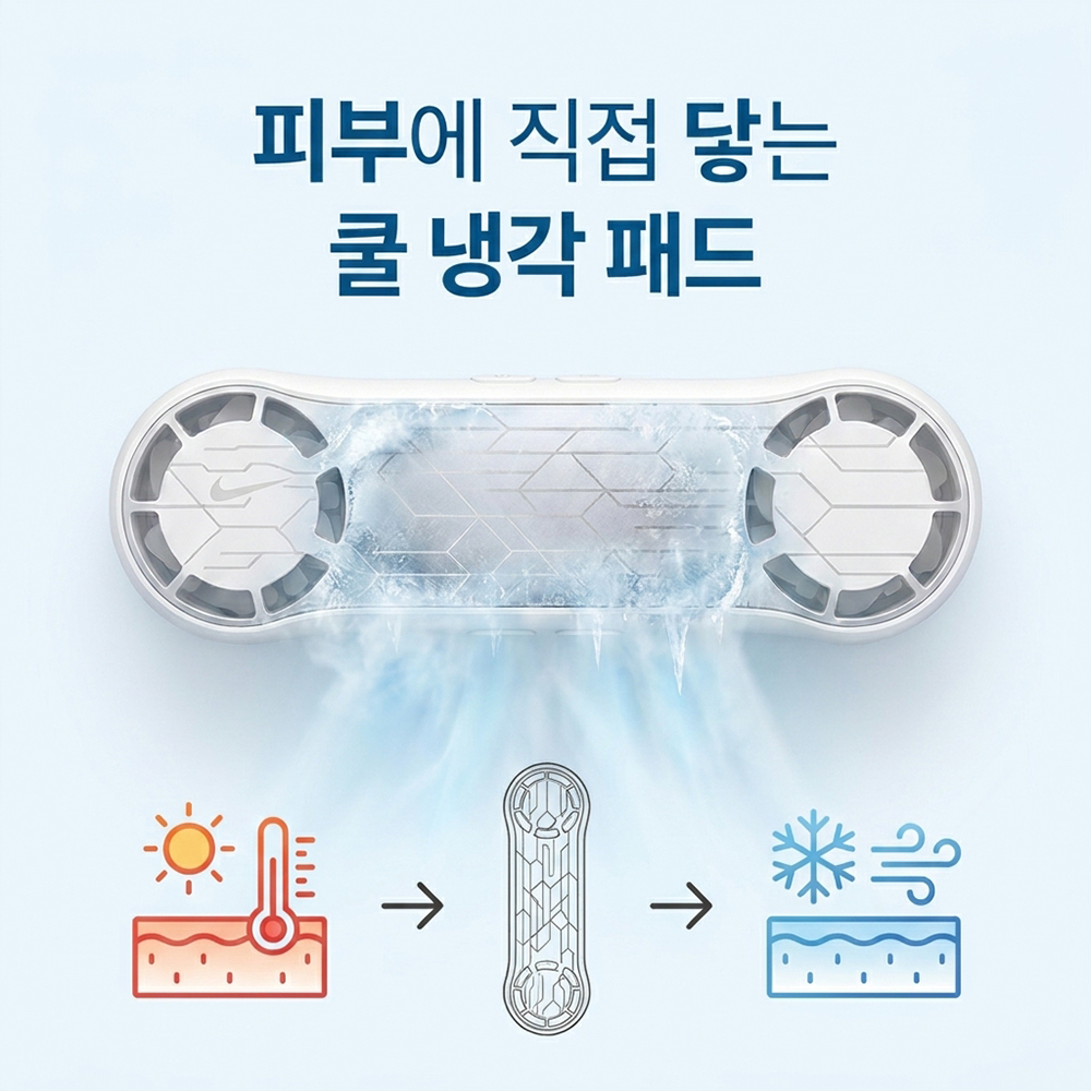 트윈터보 휴대용 급속 냉각선풍기 에어컨 손풍기 손선풍기 나비 NV201-ACF20 이미지 6