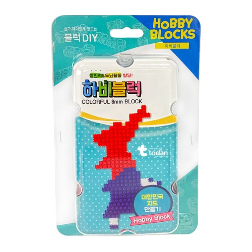 나라사랑 한국 지도 블럭 만들기 diy 하비블럭 - 상세 이미지 2
