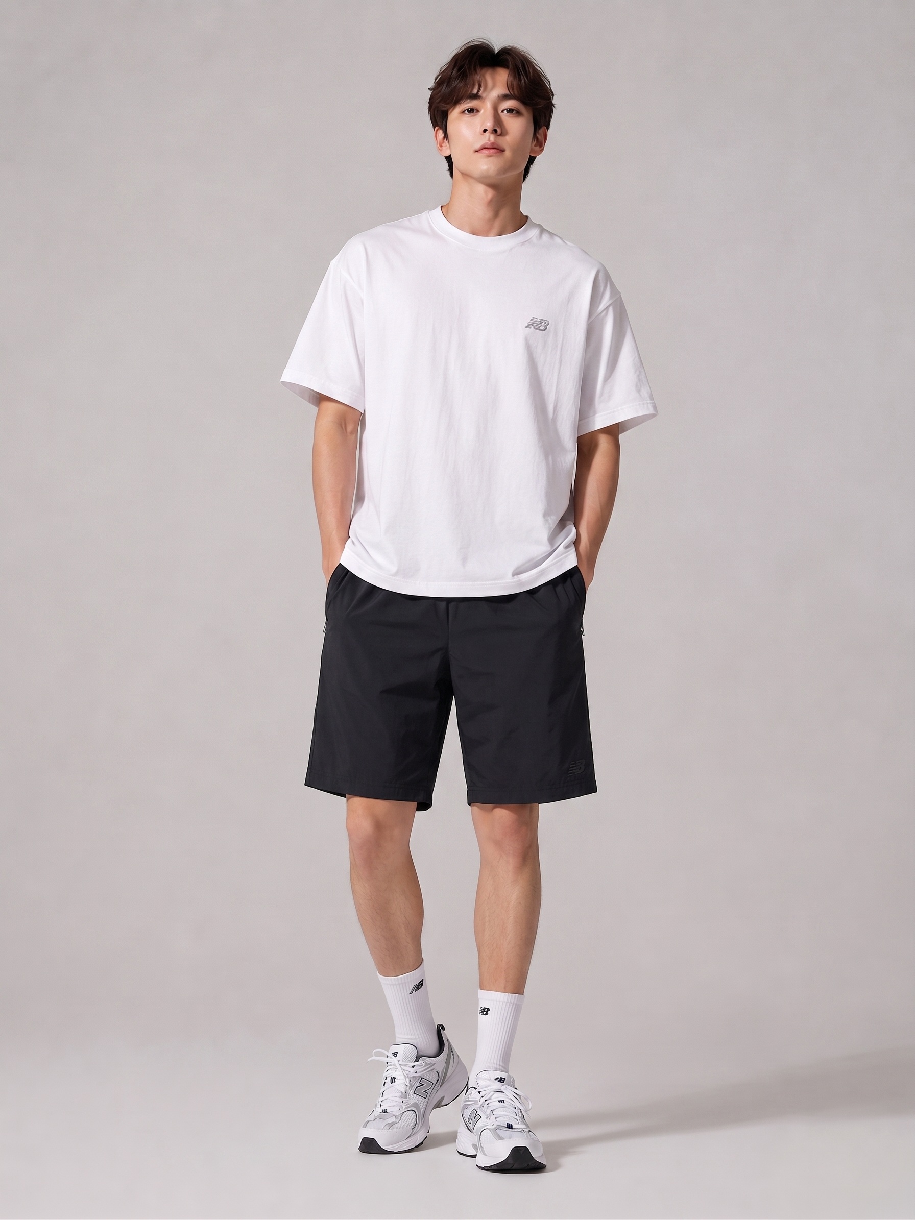 네이버 솔다웃 뉴발란스 런닝 반바지 쇼츠 4.5부