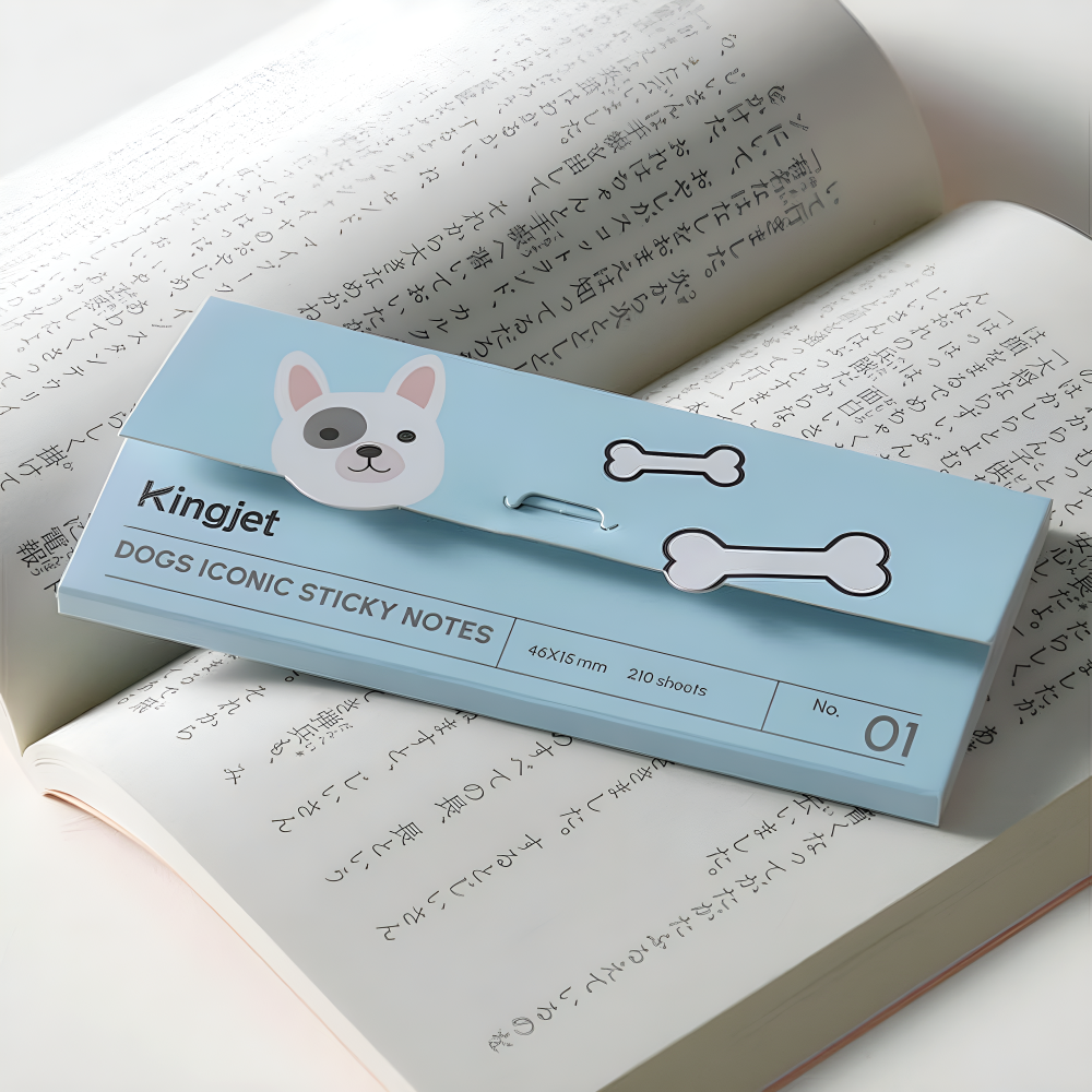 강아지 고양이 캐릭터 인덱스 점착 메모지 책갈피 스티커 다꾸 공부템 - 상세 이미지 4