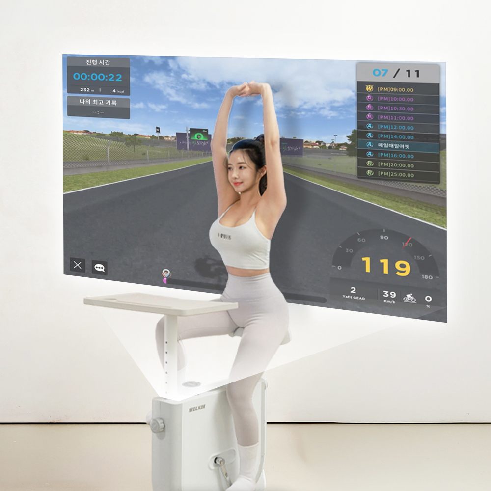 멜킨 스마트 모노바이크 실내자전거 즈위프트 게임 유산소 사이클 가정용 미니 접이식 운동기구 - 상세 이미지 5