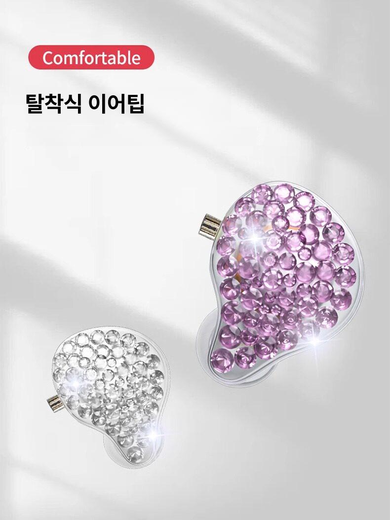 인이어 이어폰 방송 헤드폰 라이브 스튜디오 모니터링 실버 기본 구성 - 상세 이미지 3