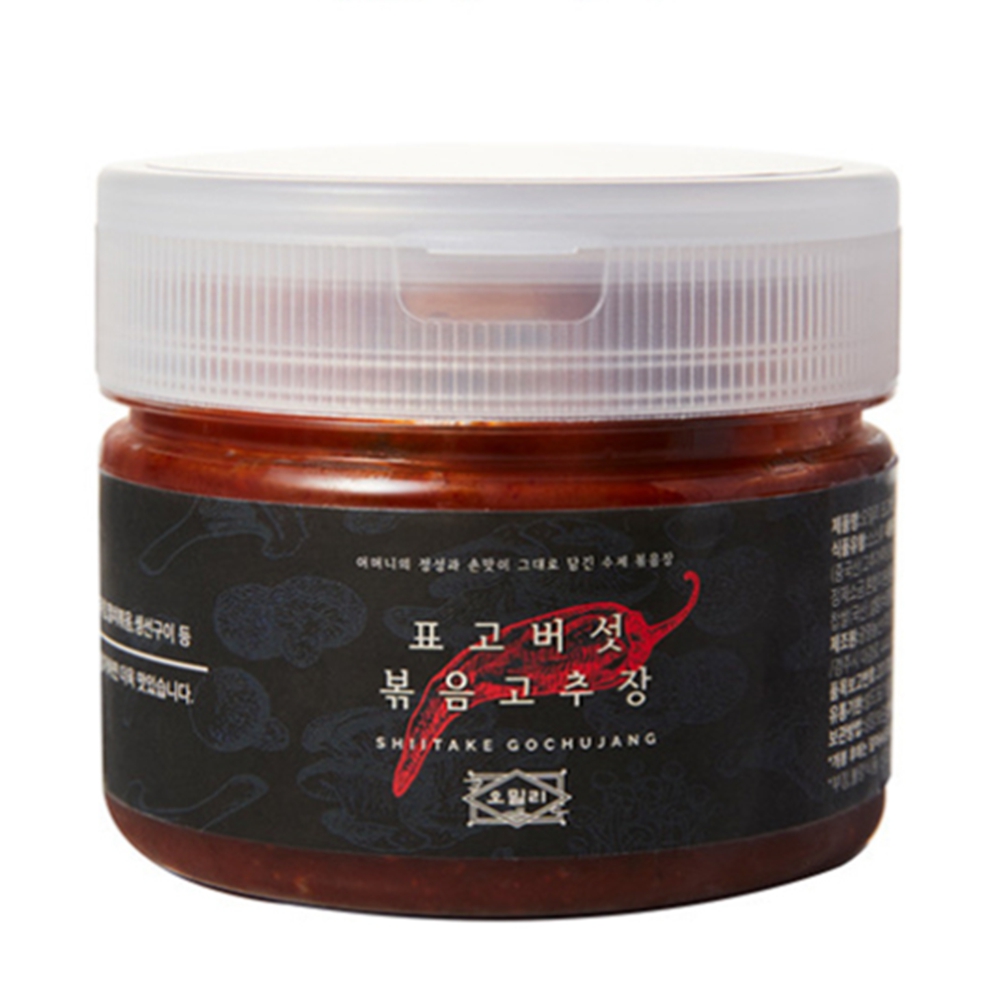 오밀리 버섯 고추장 250g 감칠맛 매콤 양념장 비빔 볶음 냉장보관 OM-1004 - 상세 이미지 5