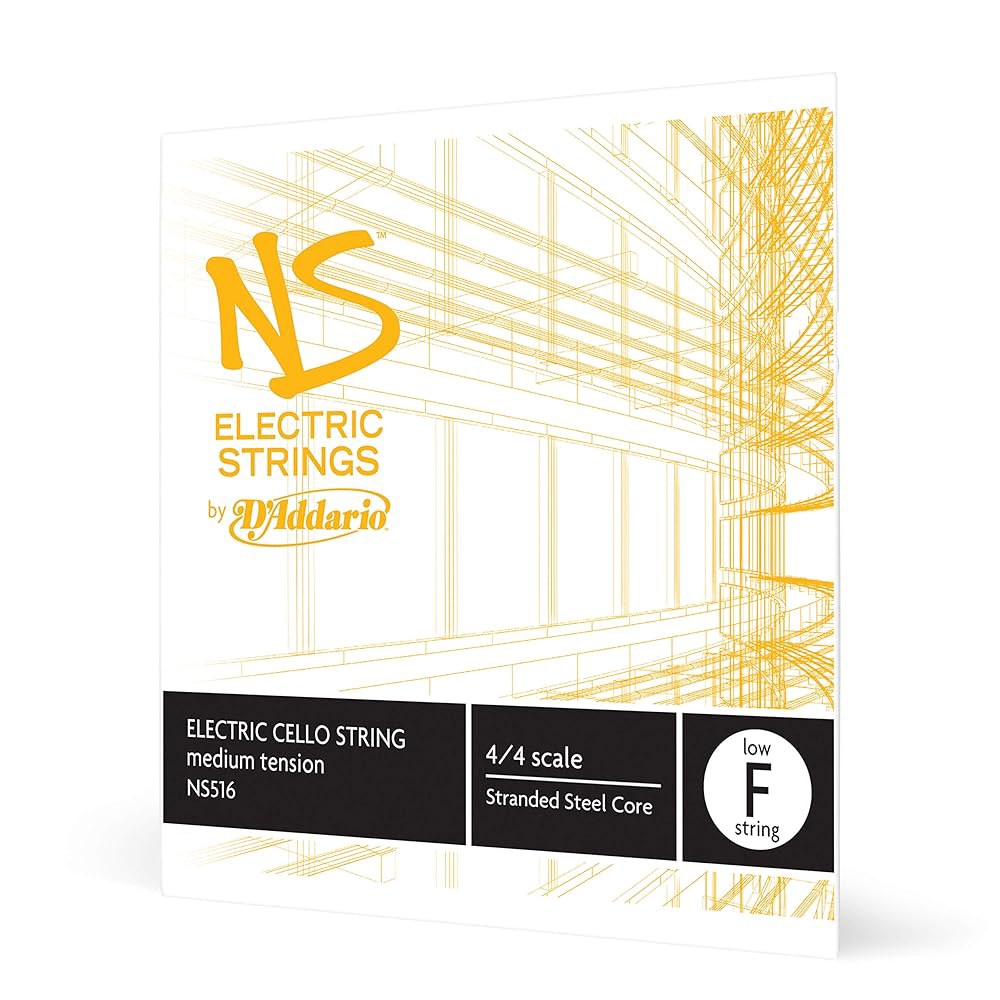 다다시오 NS 일렉트릭 첼로 싱글 로우 F 현, 4/4 스케일, 중간 장력 D String - 상품 이미지