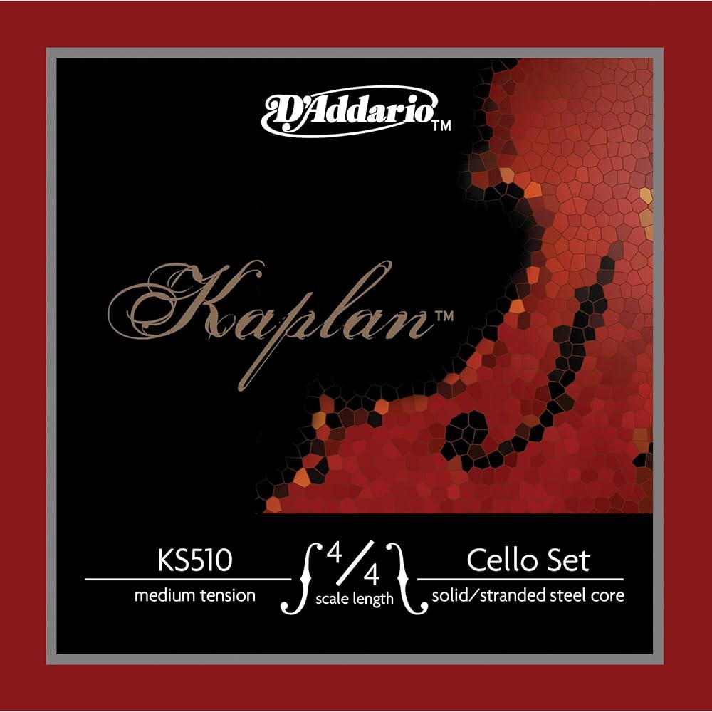 다다시오 카플란 첼로 현 - 풀 세트 KS510 4/4H 4/4 스케일, 헤비 텐션 Light Tension A String - 상품 이미지