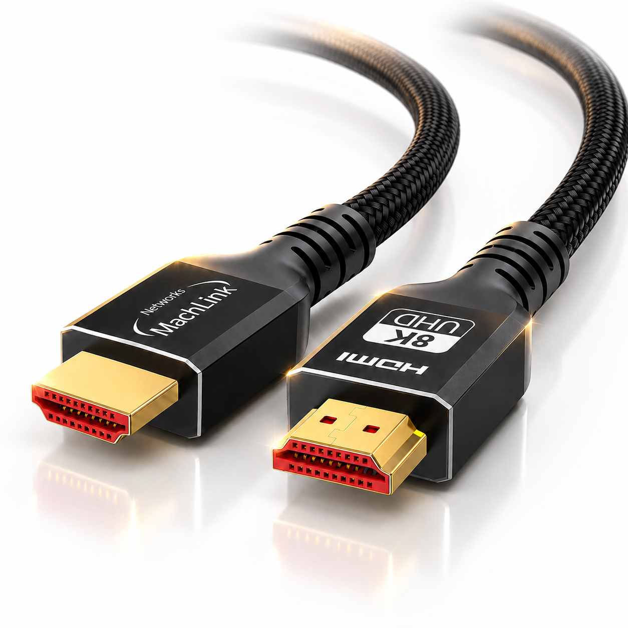 마하링크 8K UHD 초고속 HDMI V2.1 케이블 ML-MH8K 1m, 1개 - 상품 이미지