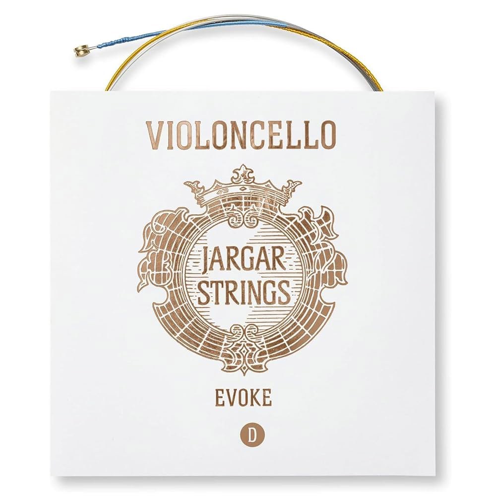 Jargar Evoke Cello D | 전문가 및 첼리스트 지망생을 위한 멀티 합금 카본 스틸 코어 첼로 현 우아하고 둥글며 집중적인 음색 덴마크산 D-스트링 - 상품 이미지